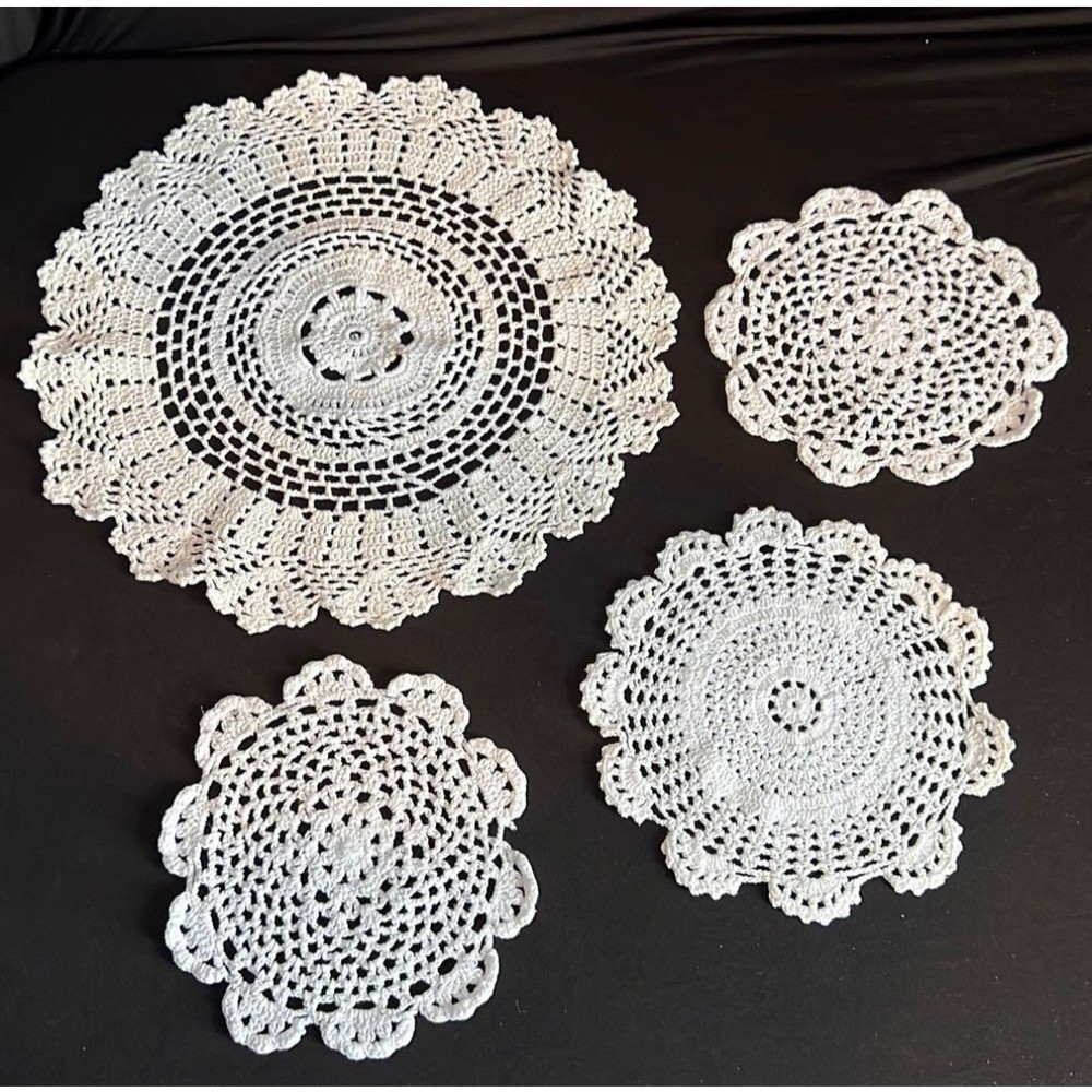Doilies - Handmade - Set of 4